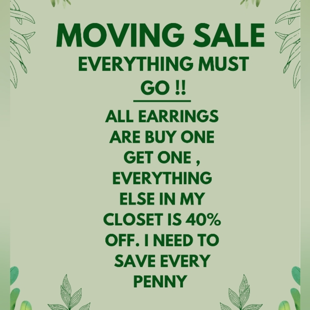 I am moving very soon !